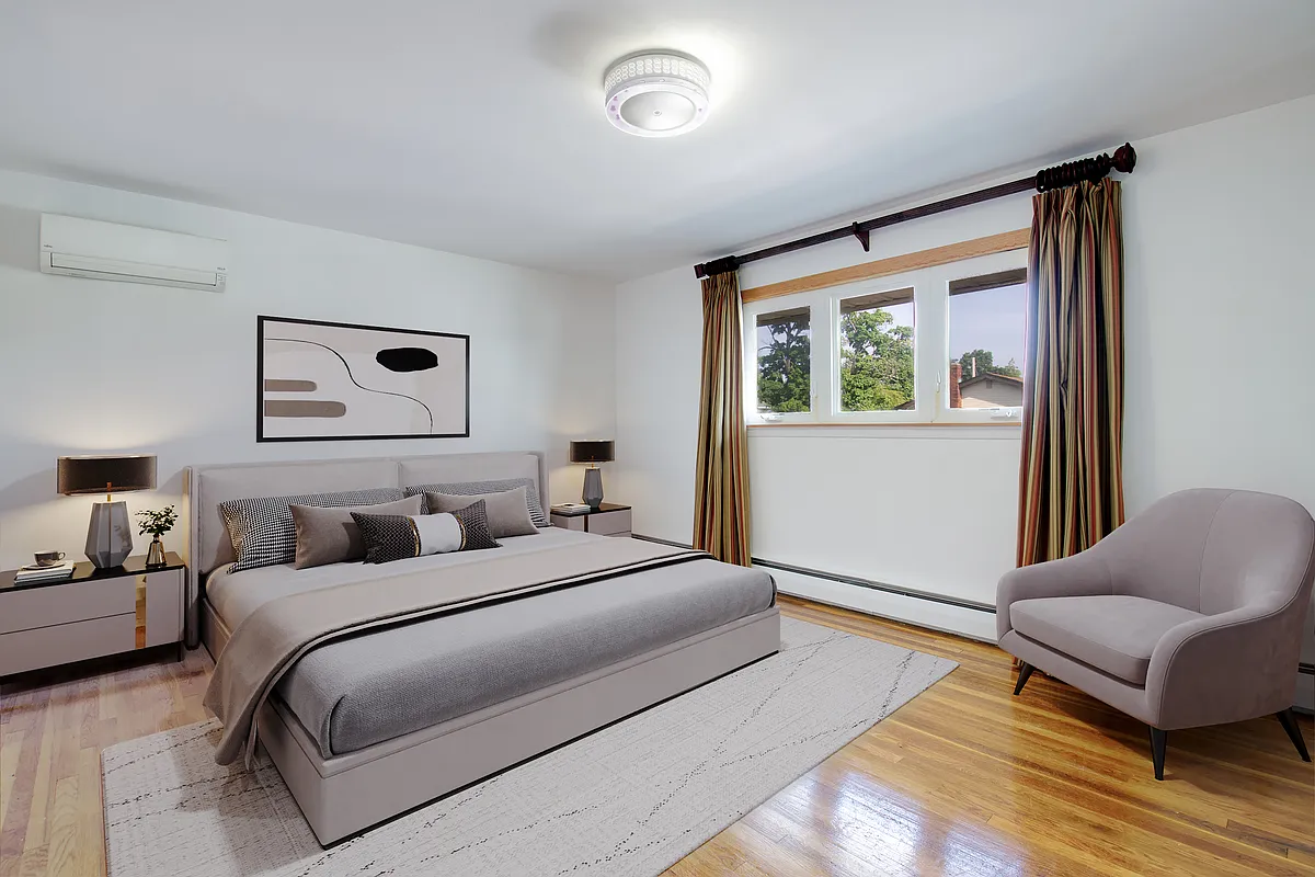 Virtually staged Primary bedroom - 15 Jean Pl
