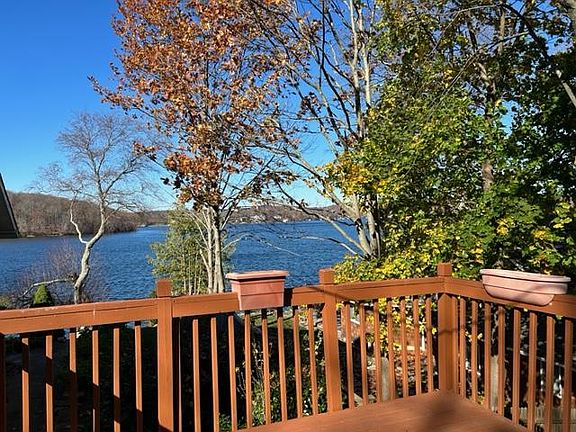 Another view of the gorgeous lake from the cottage's deck