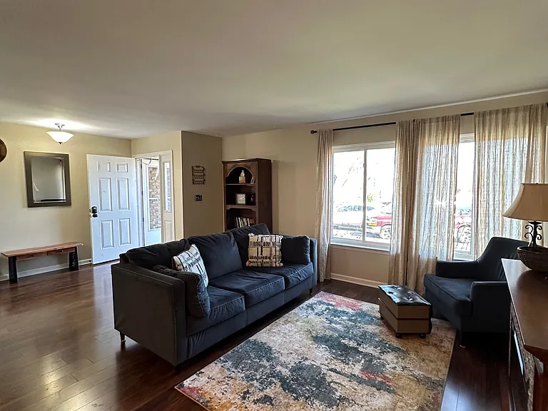 Living room area can be configured many ways.