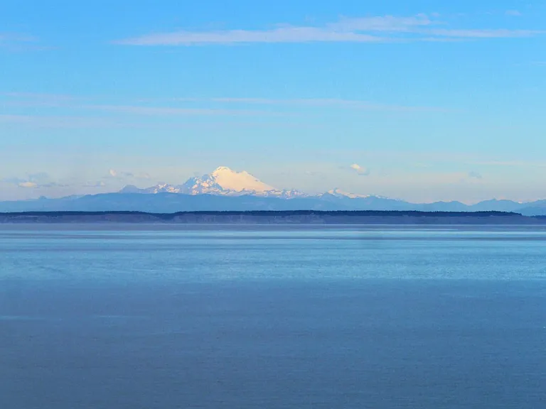 Stunning views across the Bay to Mt. Baker