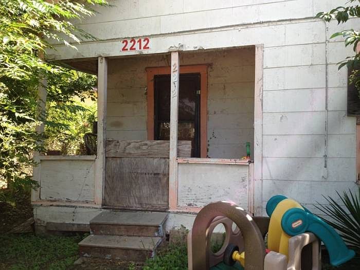 Front view of house