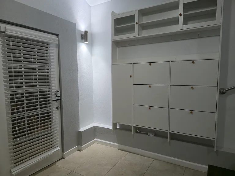 Build-in storage unit.