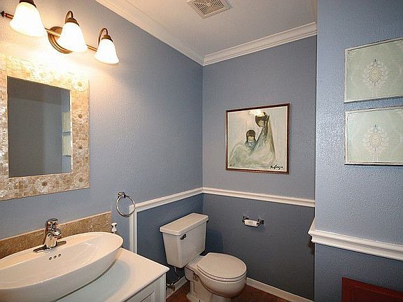 Tastefully remodeled powder room