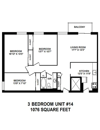 Floor plan 3 Bedroom