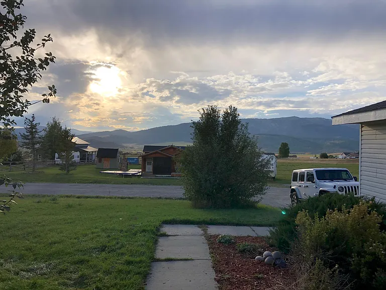 Looking out the front door
