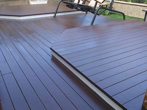 Backyard deck