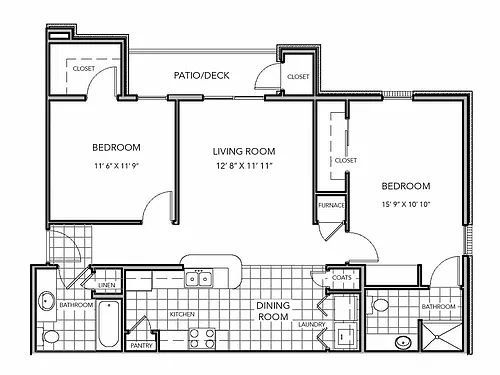 Floor plan 2 Bedroom