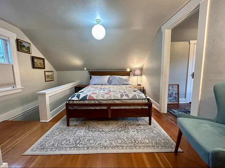 Primary bedroom (top of stairs)