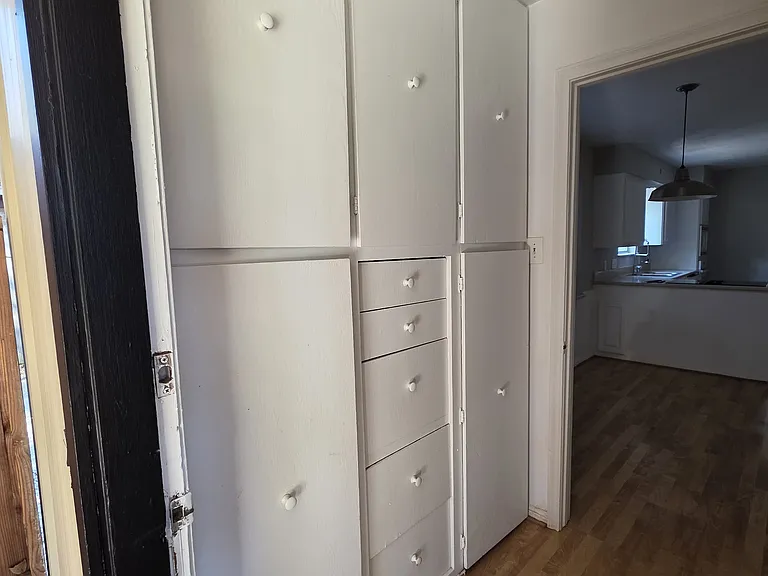 Tons of storage space in laundry room.