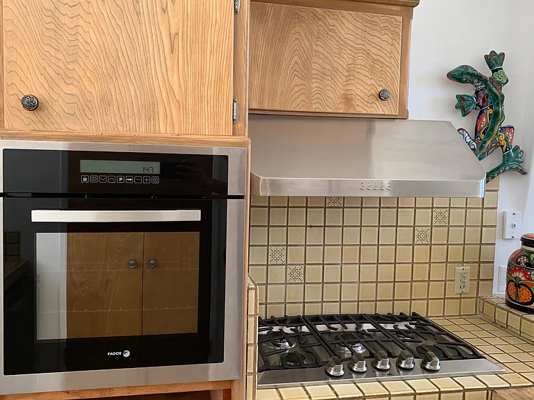 Viking range top, professional hood and Fagor oven