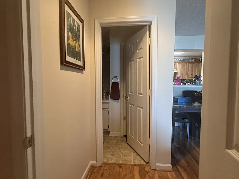 Hall area to bathroom