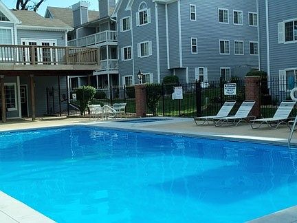 Pool located out back door