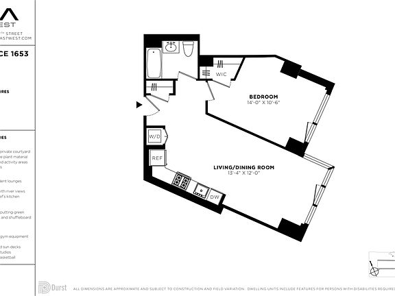 2nd image of 625 W 57th St APT 1653