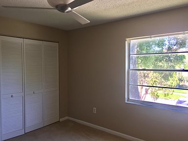 Large master with newly installed blinds and great closet sp