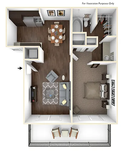 Floor plan 1X1