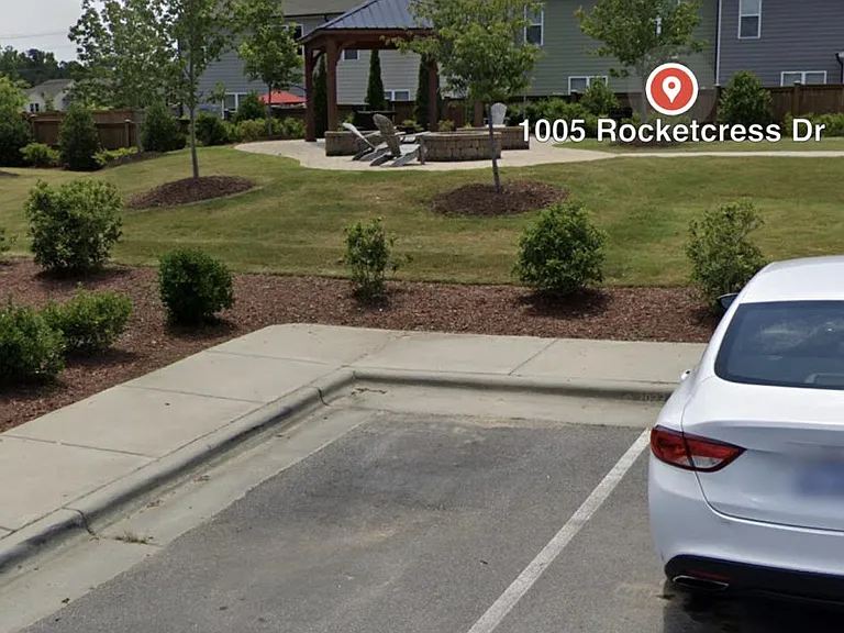 A street view of the community gazebo area from google maps.