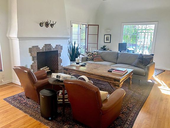 Living room with large windows