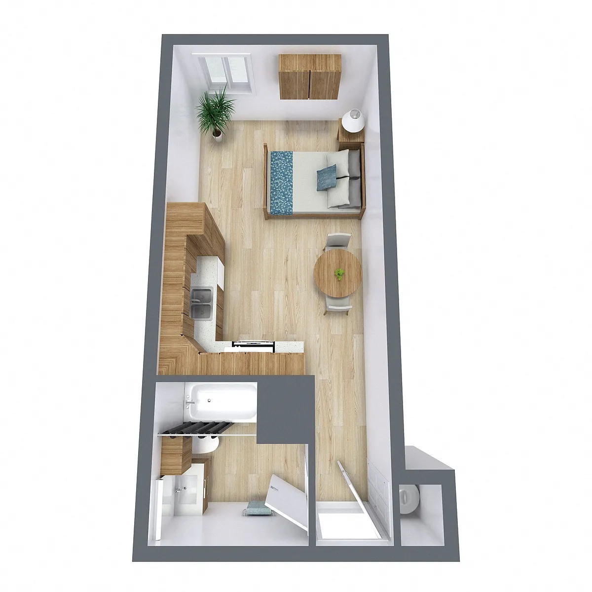 Floor plan Efficiency 01A