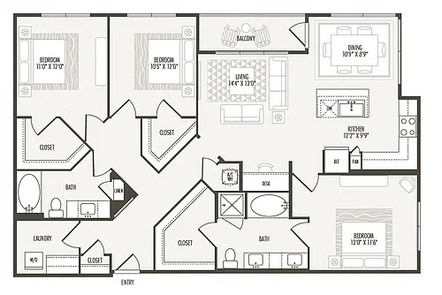 Floor plan C1
