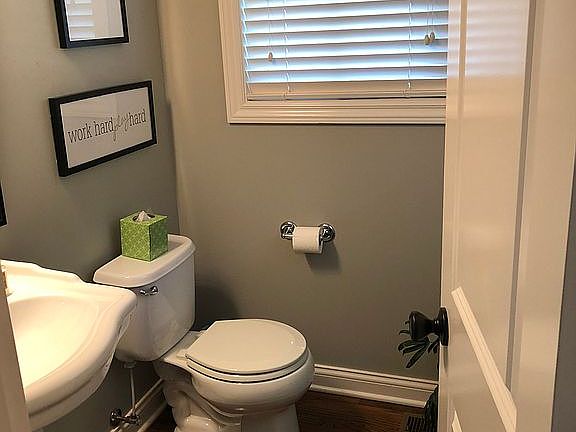 1/2 bath off front entry 