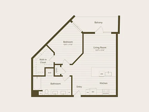 Floor plan 1H
