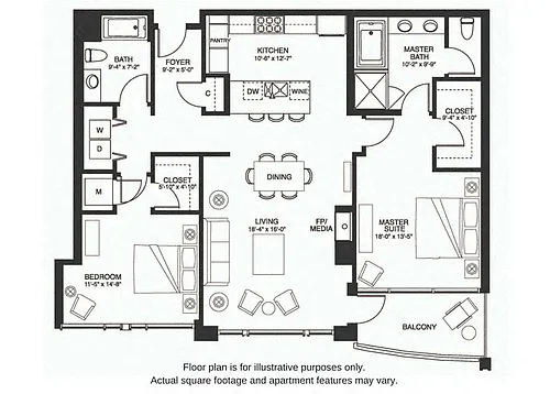 Floor plan B16 South
