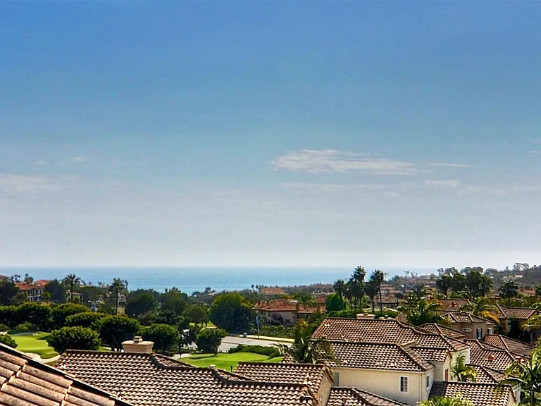 View of the ocean from the second story master