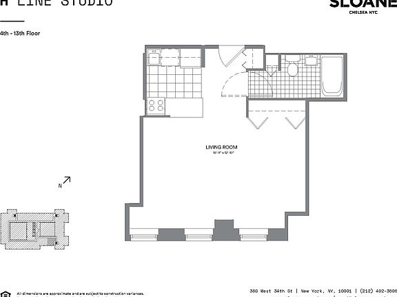 2nd image of 360 W 34th St APT 13H