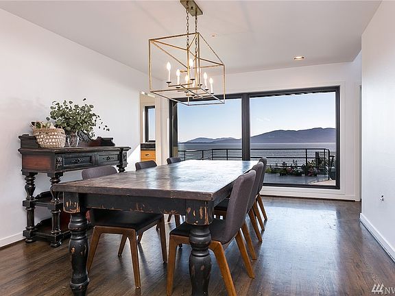 The formal dining room is very large and can accommodate a grand gathering.  