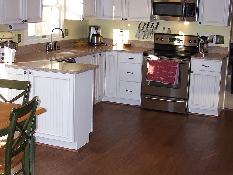 Updated kitchen with custom cabinets