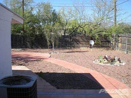 Backyard center view