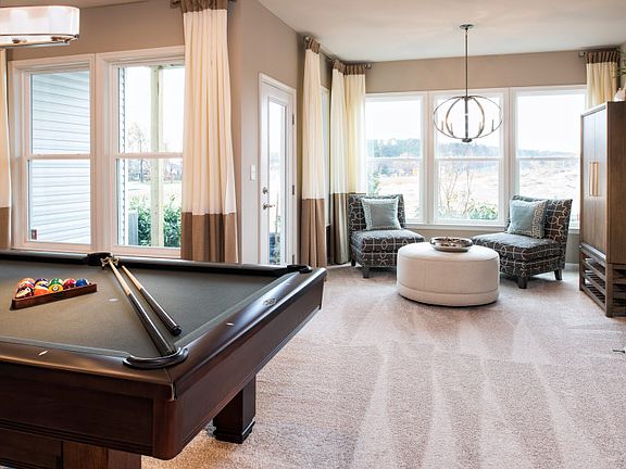 Model Representation - First Floor Game Room with Access to Rear Yard