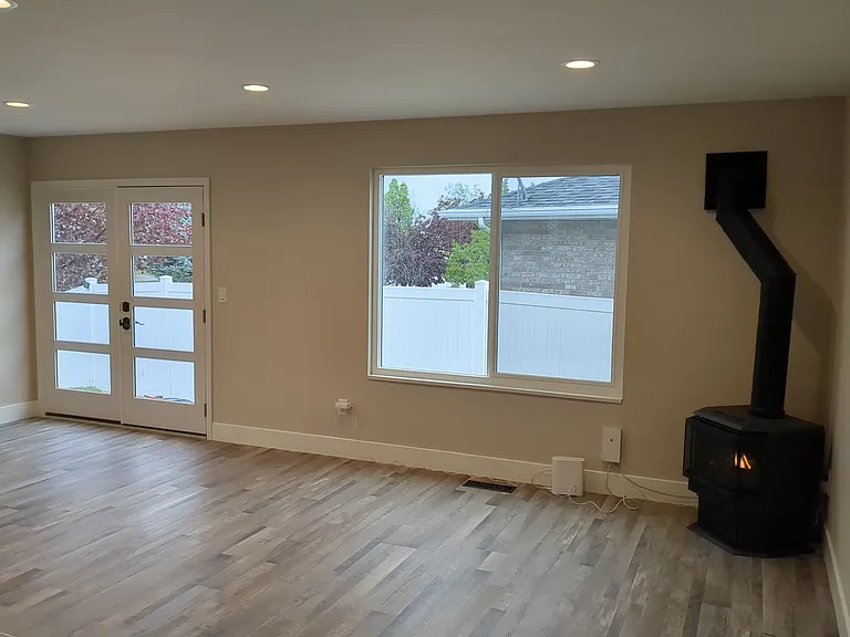 Family room unfurnished