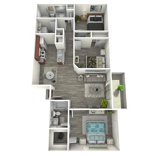 Floor plan 3 Bed 2 Bath