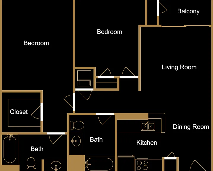 Plan D Floorplan Diagram