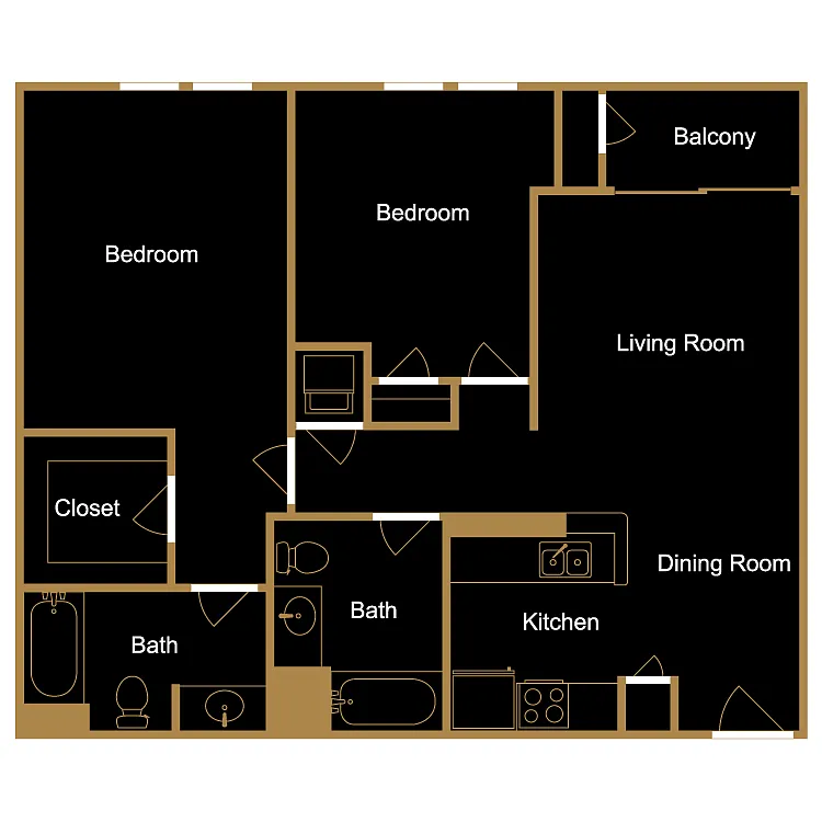 Floor plan Plan D