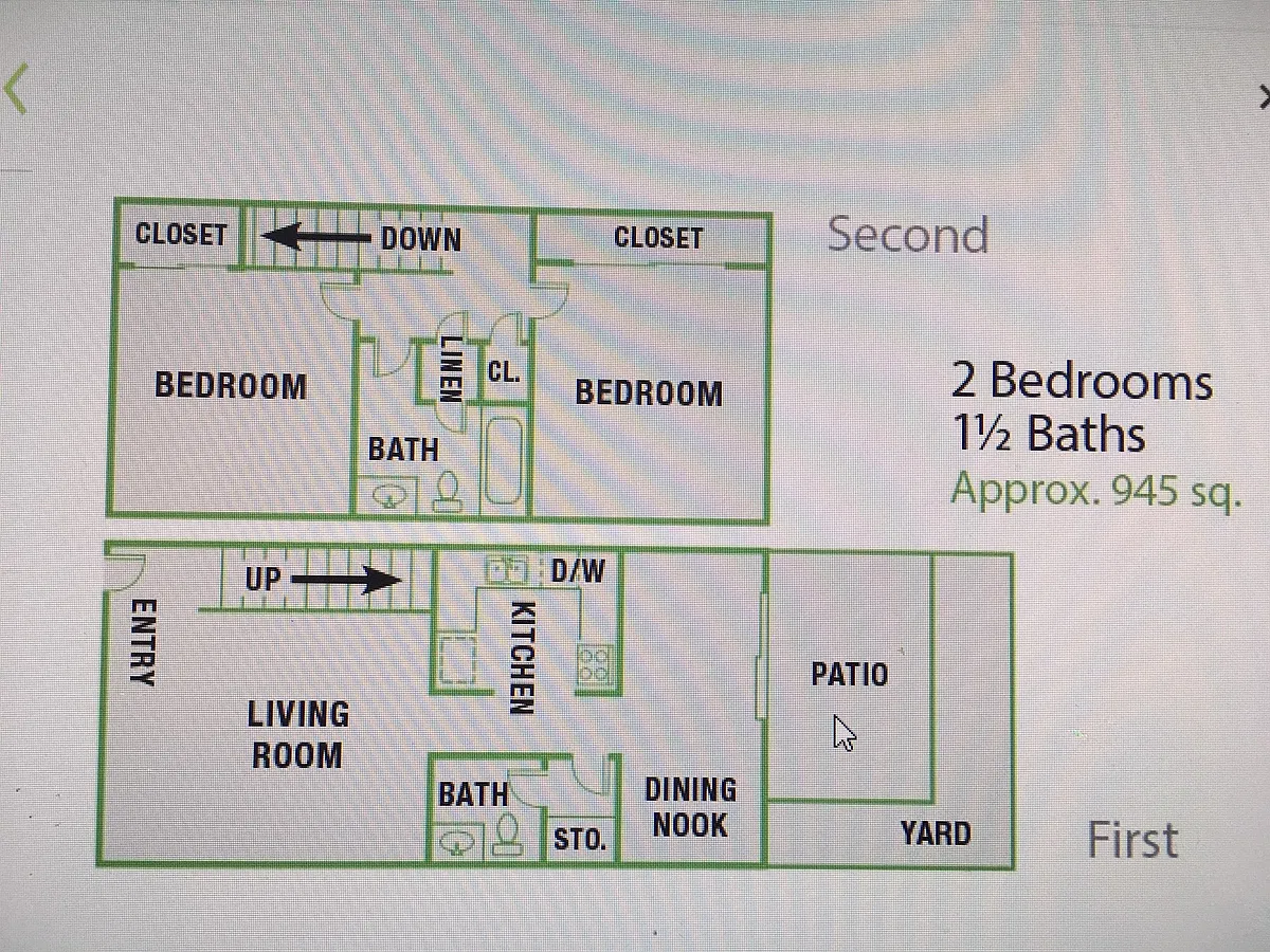 Floor plan Two bed