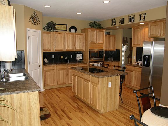 hickory flooring and cabinetry