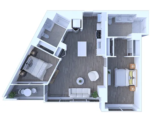 Floor plan Two Bedroom B4