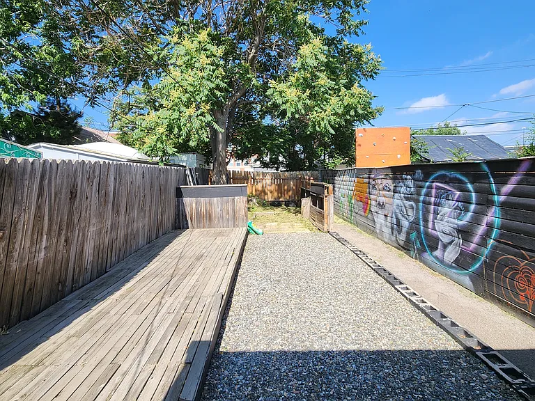 Backyard from exterior door