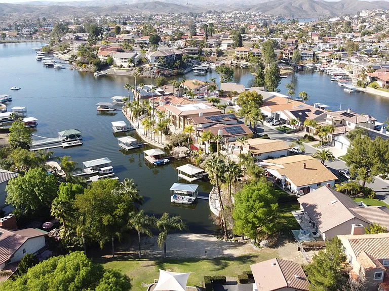 Birdseye View of Park and Beautiful Canyon Lake