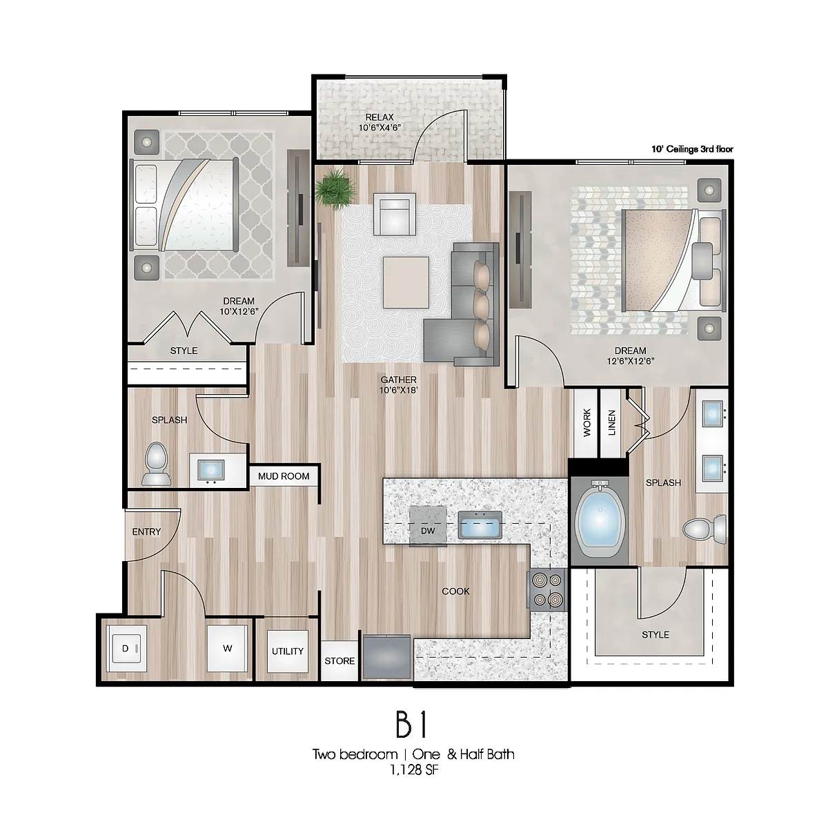 Floor plan B1