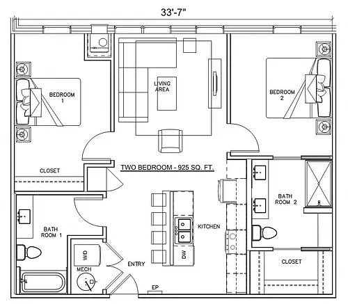 Floor plan The Pierce