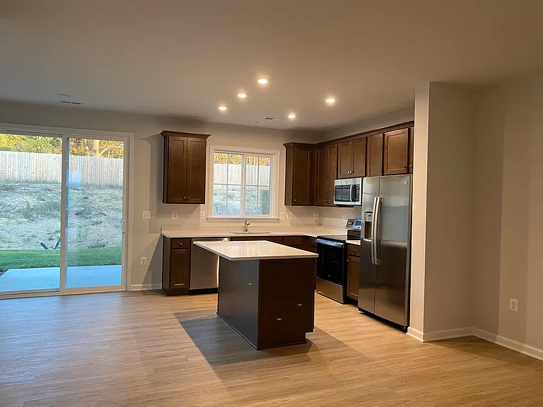 Kitchen view from living room