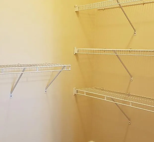 Bedroom Walk in closet racks installed for the of best of organization