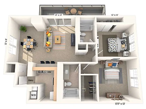Floor plan B2-1