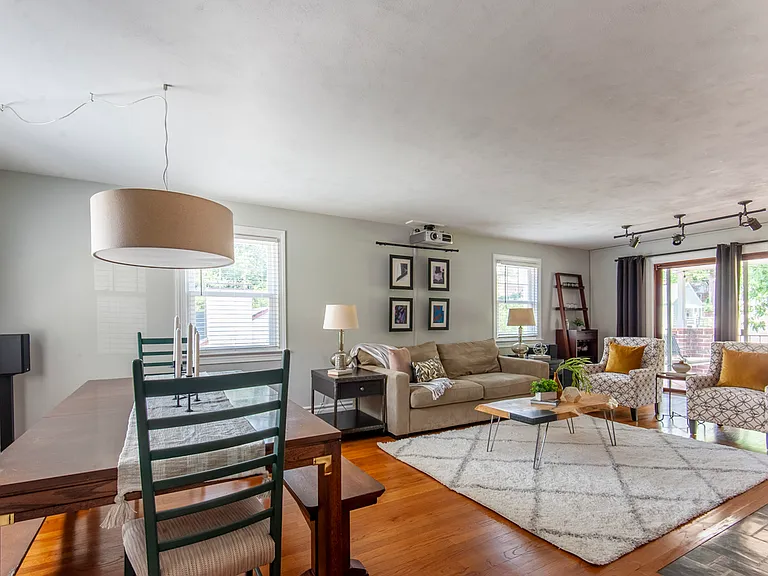 Spacious living and dining area