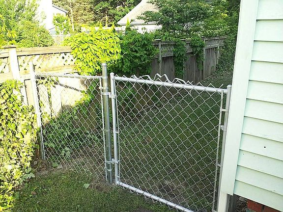 Back gate behind the house