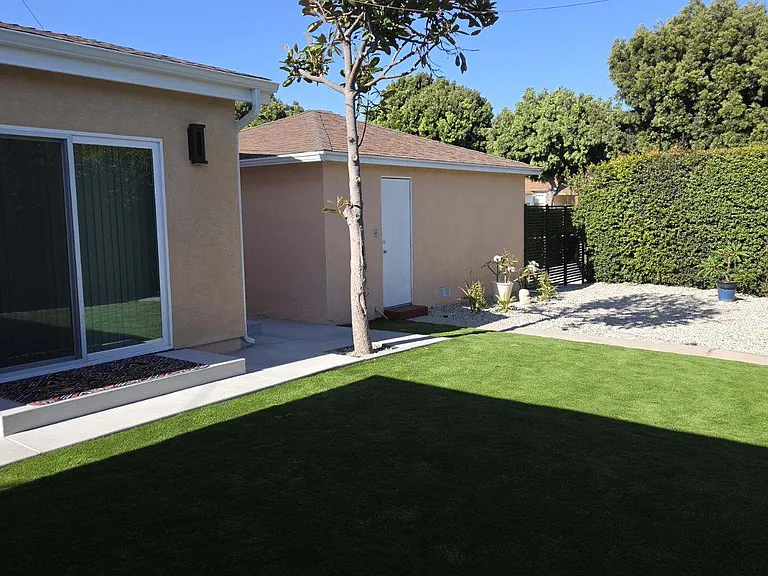 Private backyard