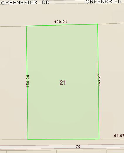 Lot dimensions per DCAD